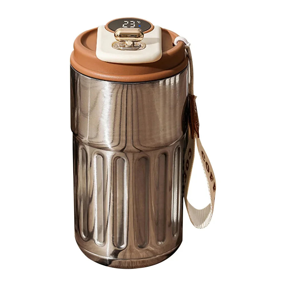 Professional Smart Thermos Bottle with LED Temperature Display - 316 Stainless Steel Portable Vacuum Tumbler Mug
