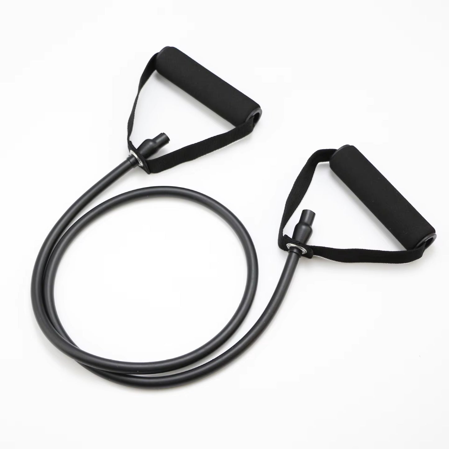 5-Level Resistance Hot Yoga Pull Rope Bands with Handles - Elastic Sports Bodybuilding and Muscle Training Rubber Tube for Home Gym Workouts